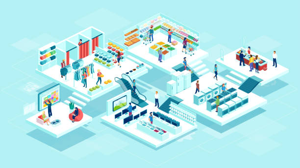 Centro Comercial Vectores Libres de Derechos - iStock Centro Comercial Vectores Libres de Derechos - iStock