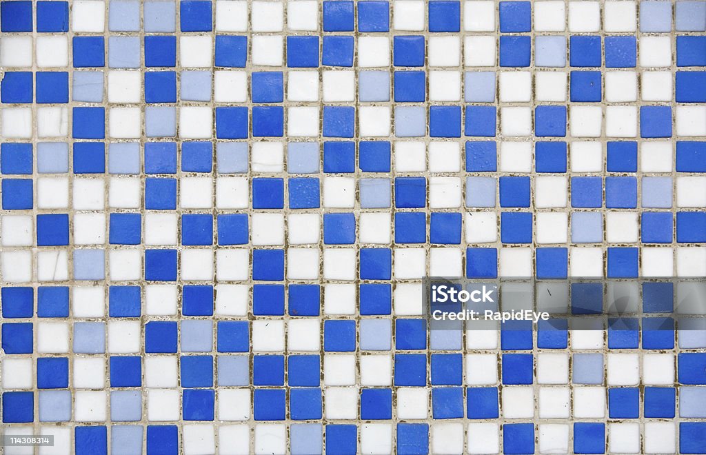 Azul e branco em mosaico - Foto de stock de Abstrato royalty-free