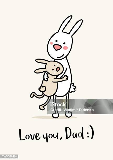 Ilustración de Feliz Padre Conejo Con Su Hijo Tarjeta De Felicitación De Dibujos Animados Vectoriales Del Día Del Padre Feliz y más Vectores Libres de Derechos de Abrazar - iStock Ilustración de Feliz Padre Conejo Con Su Hijo Tarjeta De Felicitación De Dibujos Animados Vectoriales Del Día Del Padre Feliz y más Vectores Libres de Derechos de Abrazar - iStock