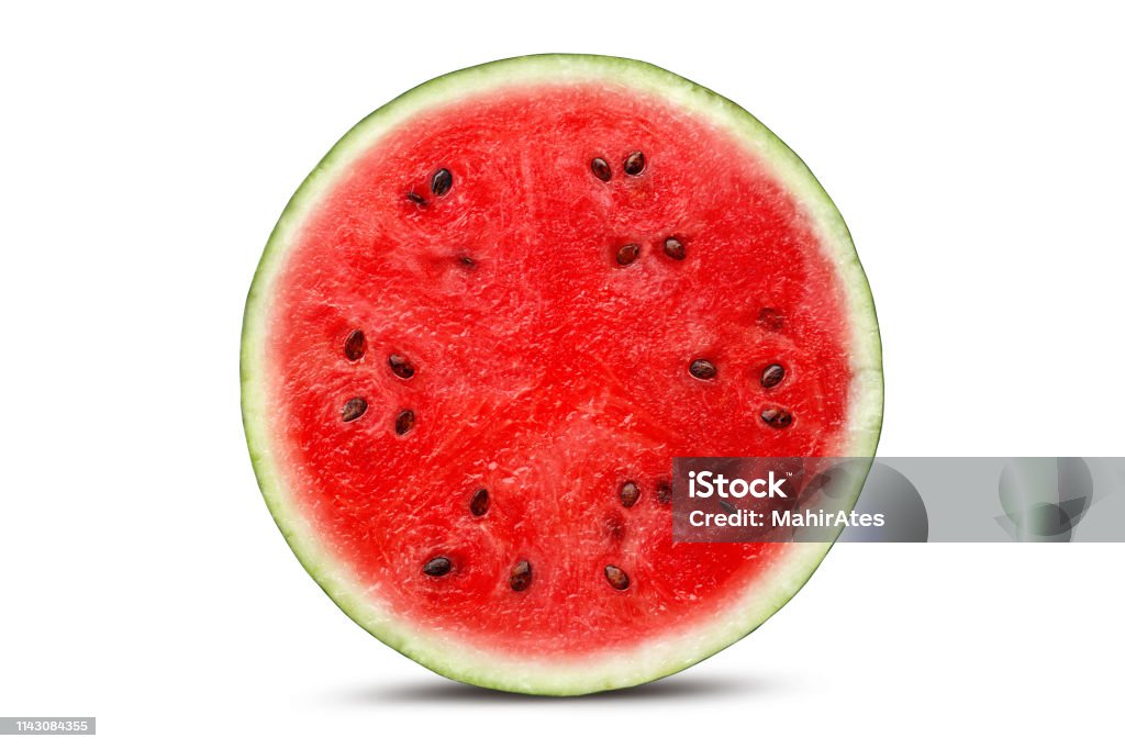 Half watermelon with isolated on white Half watermelon with isolated on white background Watermelon Stock Photo