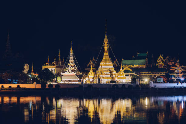istock Mae Hong Son's Wat Chong Kham 1143085566