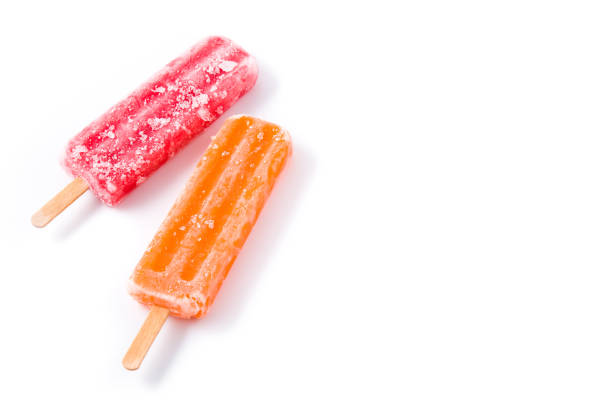 istock Orange and strawberry popsicles 1143088580