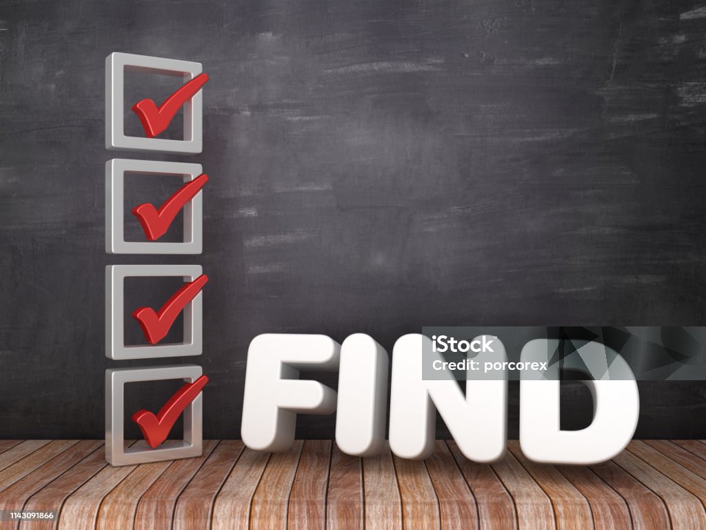 Word Checker Background 3d Check List With Find Word On Chalkboard Background 3d Rendering ...