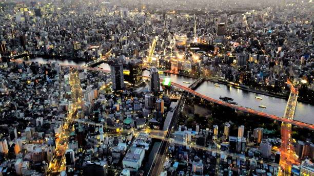 istock View on Tokyo City in japan with sunset 1143095120