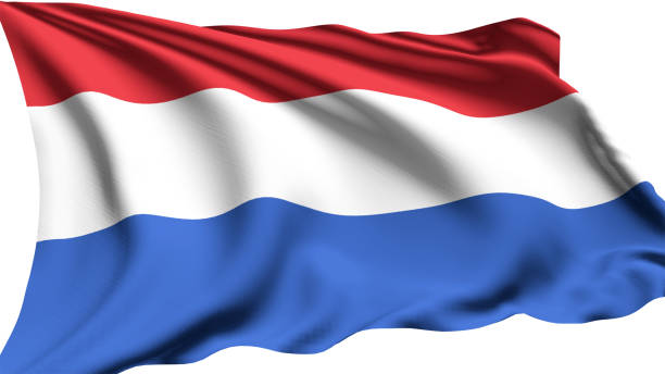 istock flag of the Netherlands with fabric structure in the wind 1143097671