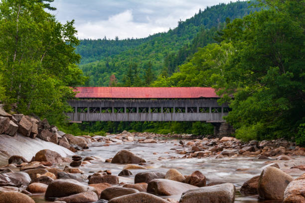 istock Covered Bridge in Conway New Hampshire 1143098017
