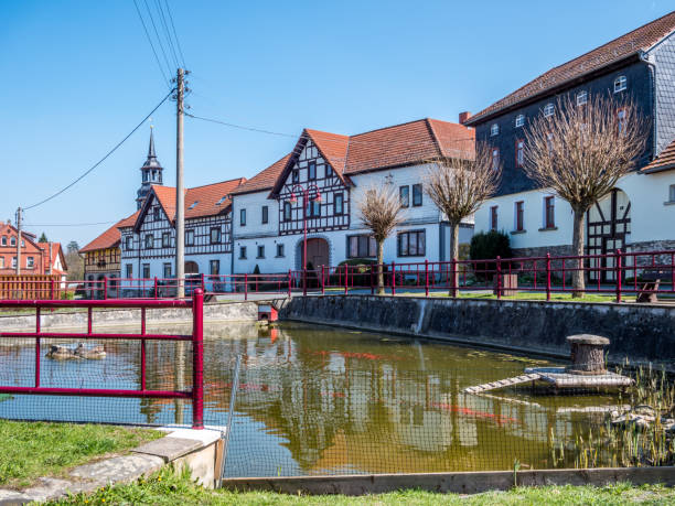 Paska village in Thuringia East Germany