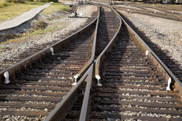 istock Railway. Railroad track. 1143099974