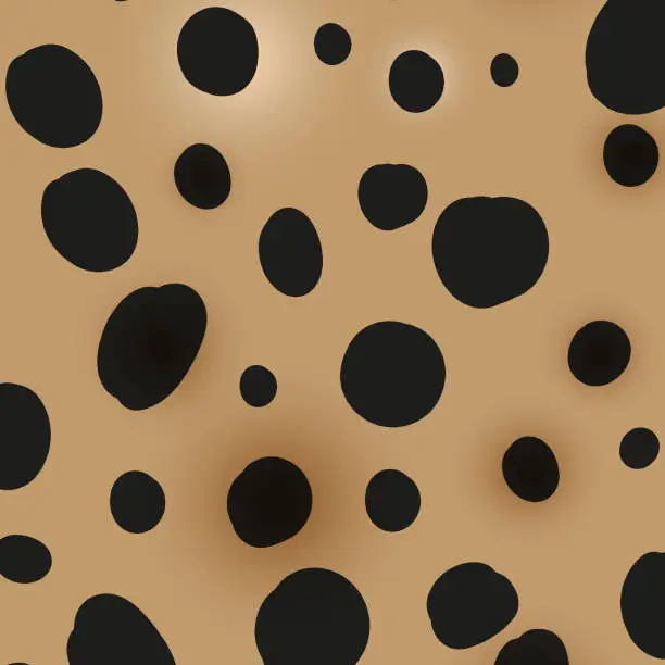 Vector illustration of Leopard skin seamless texture. EPS 10.