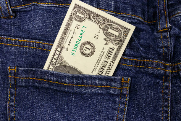 istock One dollar bill in a pocket of blue jeans 1143100809