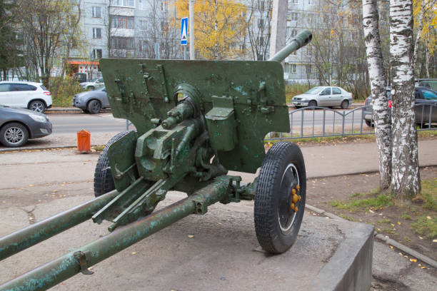 istock Russian cannon of world war II. 1143101659
