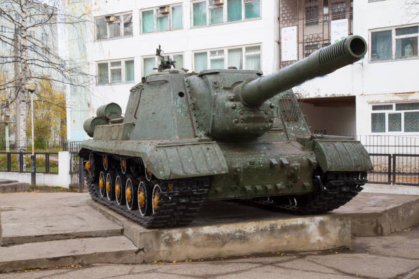 istock Russian Tank war ISU 152 . 1143101666