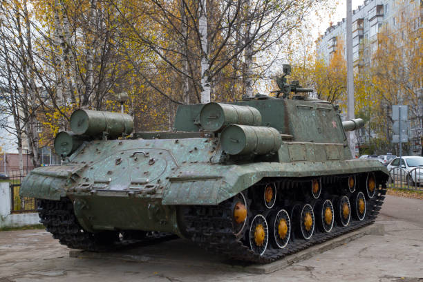 istock Russian Tank war ISU 152 . 1143101670