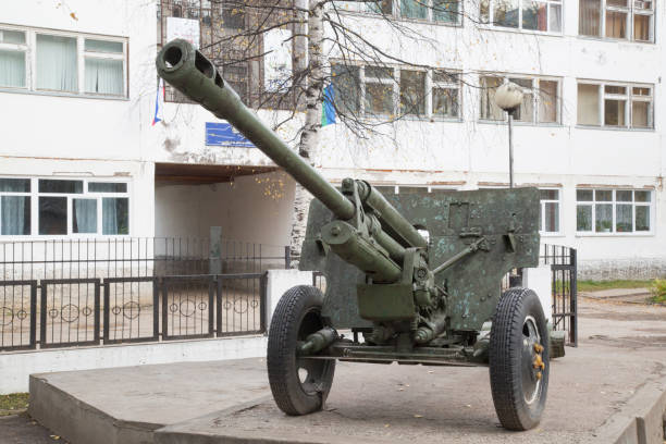istock Russian cannon of world war II. 1143101688