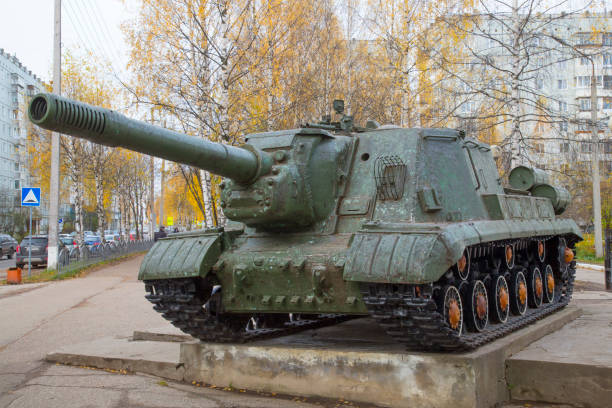 istock Russian Tank war ISU 152 . 1143101710