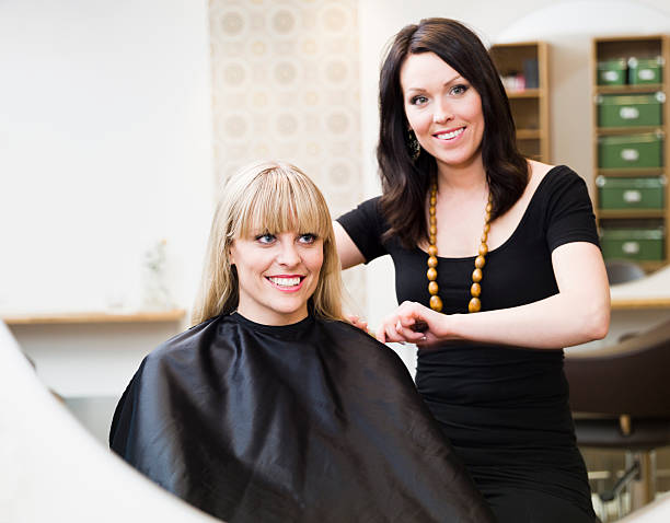 istock Hairdresser and client 114310322