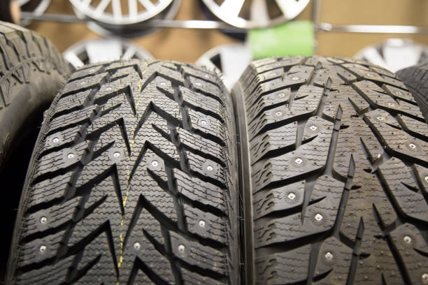 istock Tires and wheels. Sale and installation. 1143103618