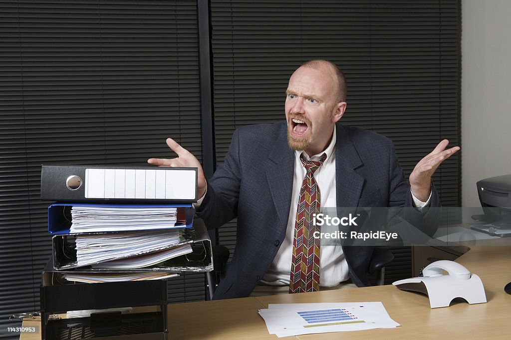 Angry businessman - Foto de stock de Adulto libre de derechos