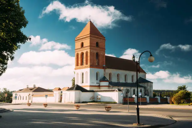 Photo of Mir, Belarus. Saint Nicolas Roman Catholic Church In Mir, Belarus. Cultural Monument And Famous Landmark