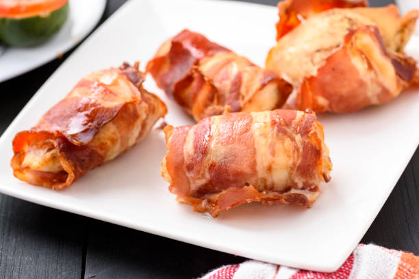 istock chicken breast fillet baked in bacon 1143111786