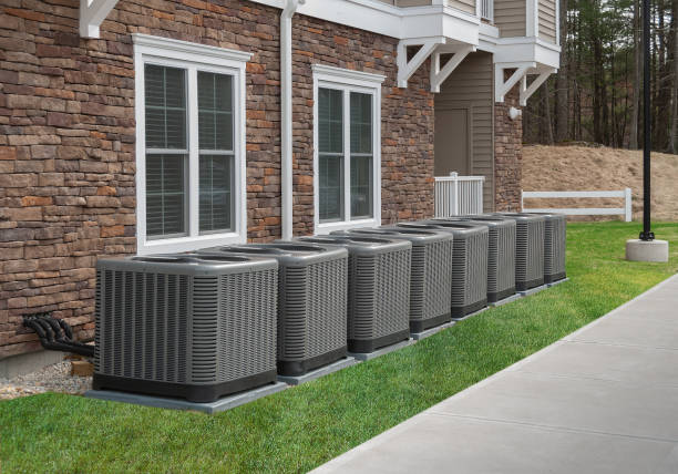 istock Outdoor air conditioning and heat pump unit 1143113316