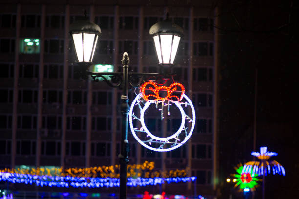 istock Christmas decorations on the street. 1143113358