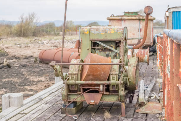istock Old Engines & Iron works from Irvine Harbours Past in Scotland 1143115208