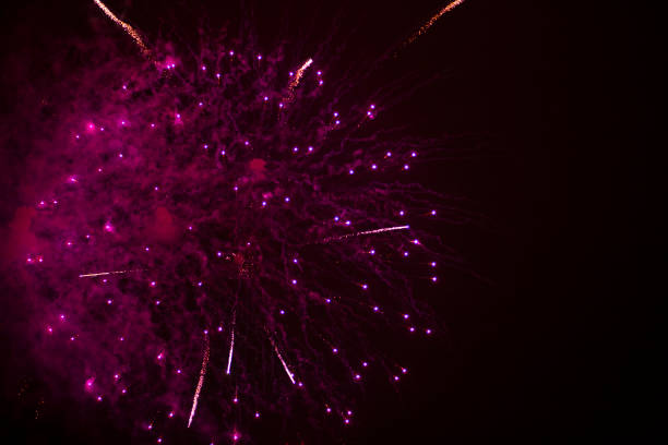 istock Beautiful Fireworks in the night sky . 1143115315