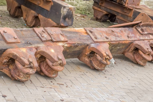 istock Old Engines & Iron works from Irvine Harbours Past in Scotland 1143115331