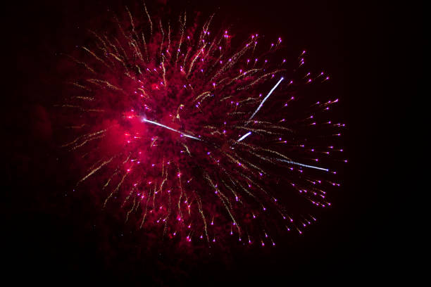 istock Beautiful Fireworks in the night sky . 1143115646
