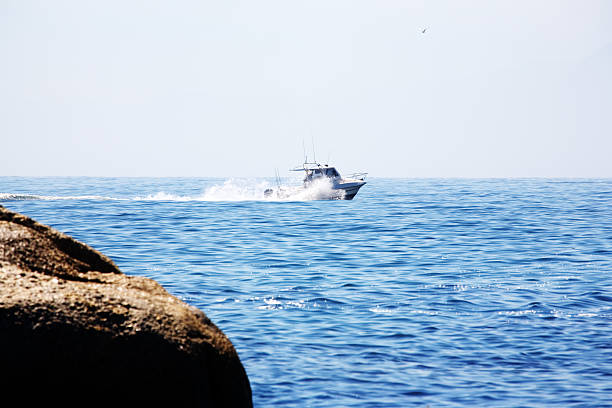 istock Fast fishing boat 114311600