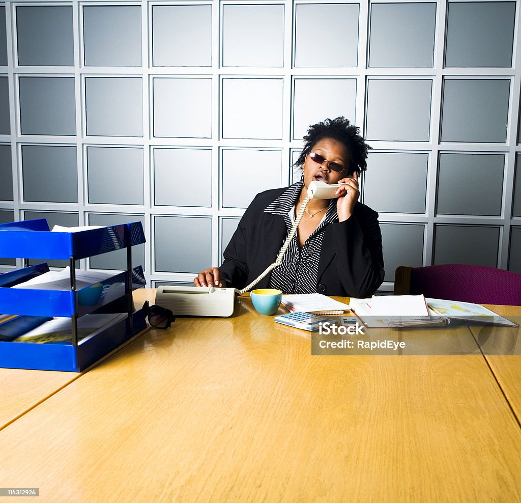 Funky chiamata di lavoro - Foto stock royalty-free di Receptionist