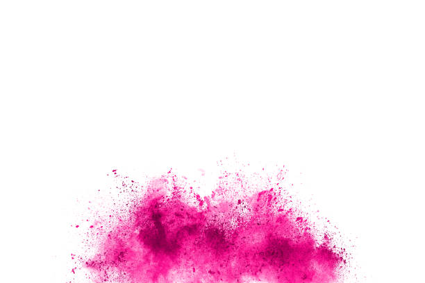 istock abstract pink powder splatted background,Freeze motion of color powder exploding/throwing color powder,color glitter texture on white background 1143129494