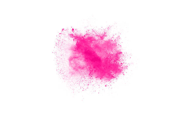 istock abstract pink powder splatted background,Freeze motion of color powder exploding/throwing color powder,color glitter texture on white background 1143129518
