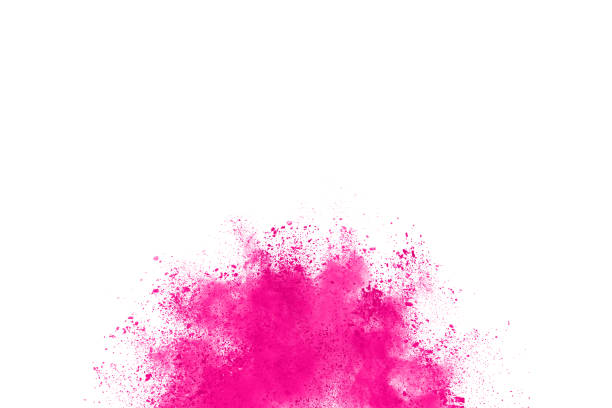 istock abstract pink powder splatted background,Freeze motion of color powder exploding/throwing color powder,color glitter texture on white background 1143129519