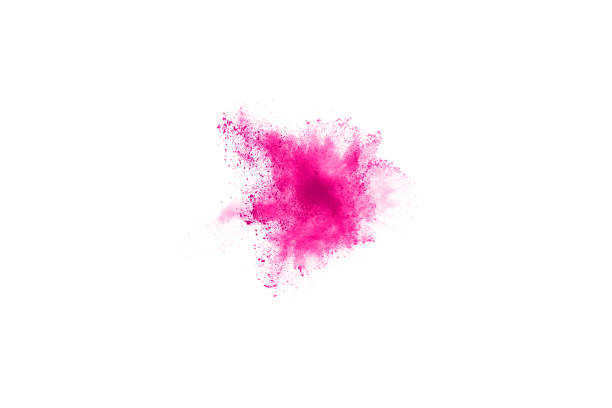 istock abstract pink powder splatted background,Freeze motion of color powder exploding/throwing color powder,color glitter texture on white background 1143129532