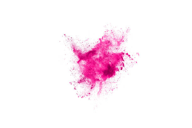 istock abstract pink powder splatted background,Freeze motion of color powder exploding/throwing color powder,color glitter texture on white background 1143129536