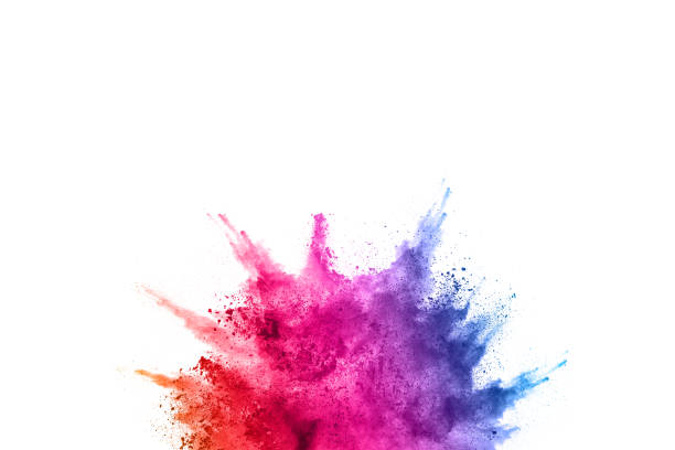 istock Colorful powder explosion on white background. 1143129660