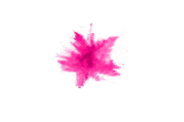 istock abstract pink powder splatted background,Freeze motion of color powder exploding/throwing color powder,color glitter texture on white background 1143139963