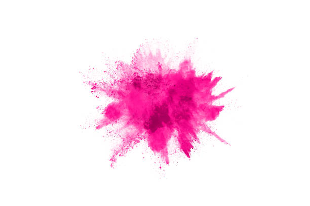 istock abstract pink powder splatted background,Freeze motion of color powder exploding/throwing color powder,color glitter texture on white background 1143139967