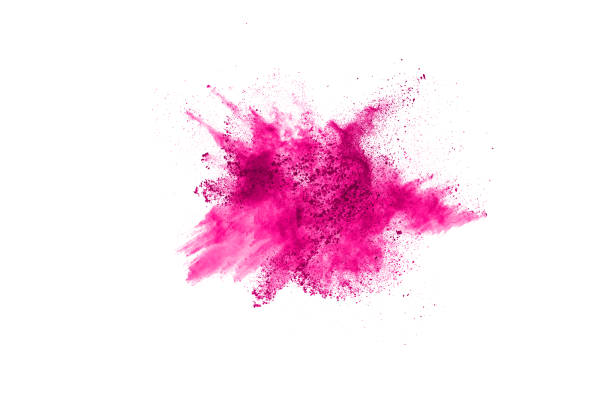 istock abstract pink powder splatted background,Freeze motion of color powder exploding/throwing color powder,color glitter texture on white background 1143139984