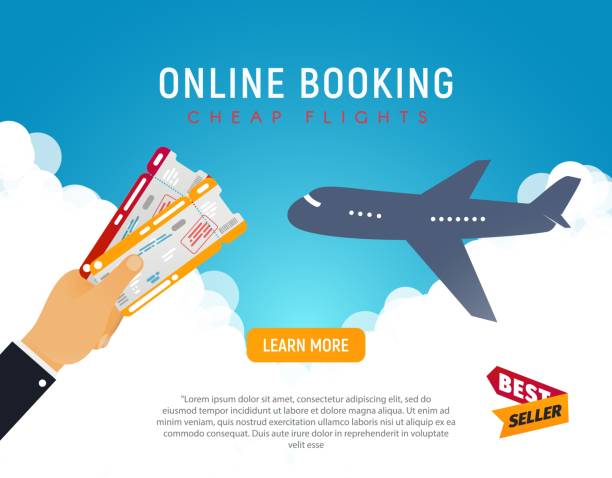istock Cheap flight travel vector banner best seller. Online booking airline tickets background concept. Air travel and Business trip concept. 1143140286