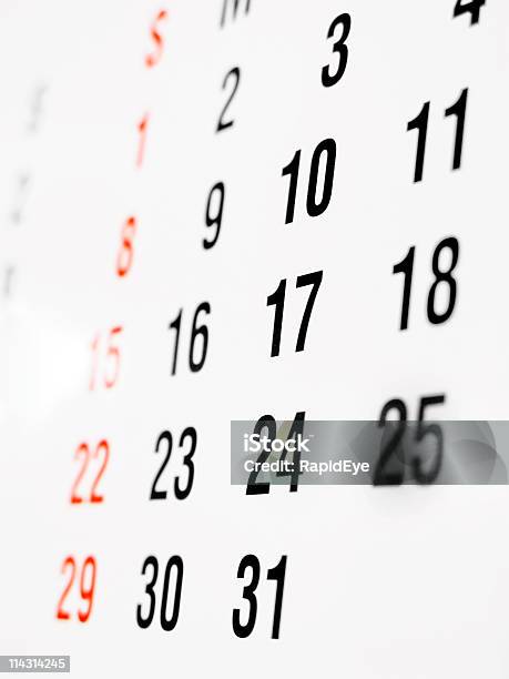Kalendarz - zdjęcia stockowe i więcej obrazów Kalendarz - Kalendarz, Tydzień, Liczba 10
