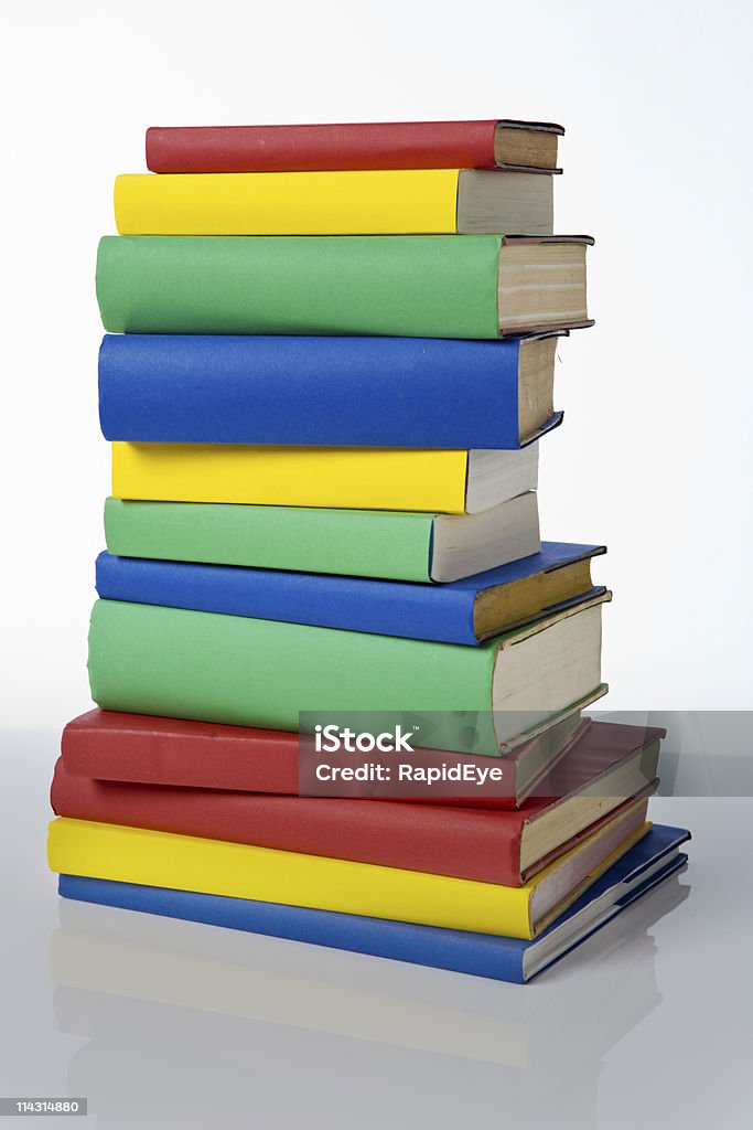 Pilha de livros em branco - Foto de stock de Amarelo royalty-free