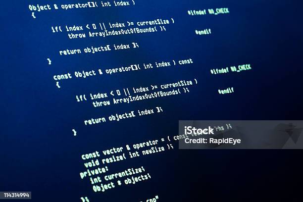 Photo libre de droit de Computer Code Source banque d'images et plus d'images libres de droit de Lettre C - Lettre C, Langage informatique, Codage et codification