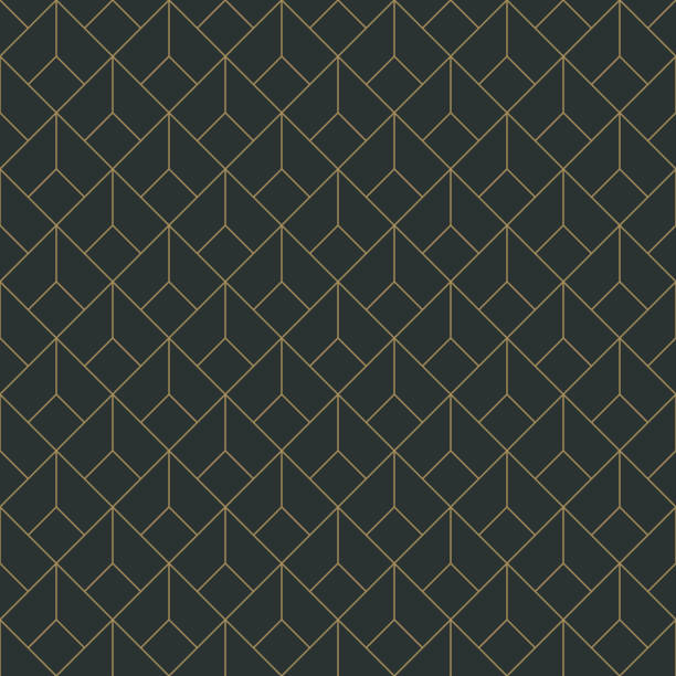 art deco seamless pattern - brass stock-grafiken, -clipart, -cartoons und -symbole