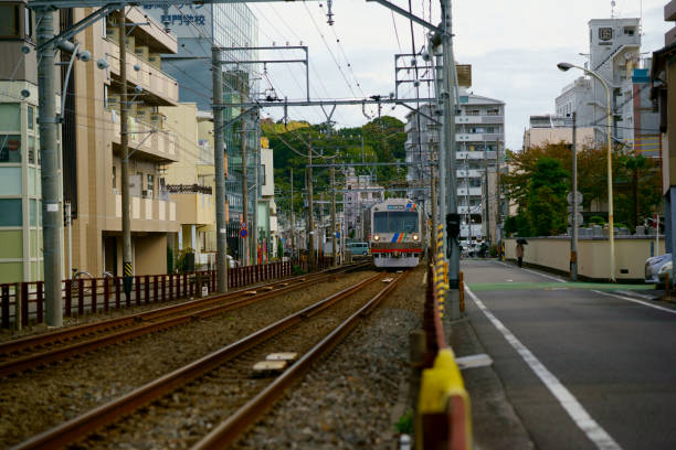 Shizuoka Japan -November  4, 2018: There are various types of trains in Japan