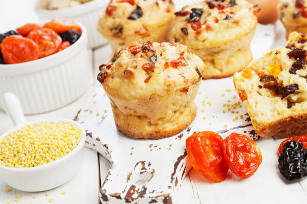istock Millet muffins with dried fruit 1143165429
