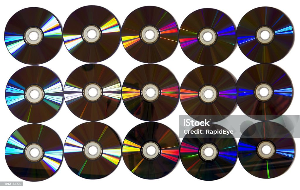 Discos DVD - Foto de stock de Arco iris libre de derechos