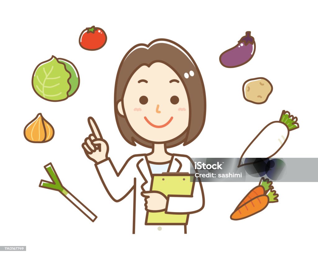 Ilustración de Ilustración De Una Mujer Nutricionista y más Vectores Libres  de Derechos de Nutricionista - Nutricionista, Vector, Asistencia sanitaria  y medicina - iStock